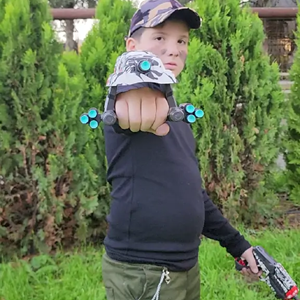 تفنگ اسباب بازی تیر فومی بلستر دوقلو Happy Graffiti Series Blaster Shoots_اسباب بازی